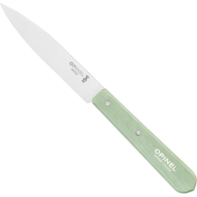 Нож столовый Opinel №112, деревянная рукоять, блистер, нержавеющая сталь, шалфейный 003117
